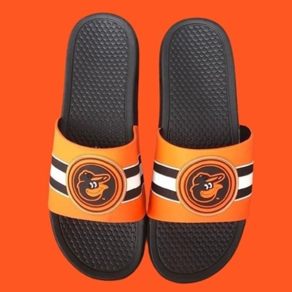 Men's Baltimore Orioles Slide Sandals Flip Flop XL (13-14)